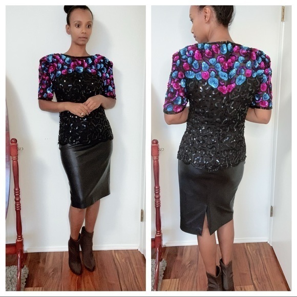 Vintage Sequin Stenay Blouse - Picture 4 of 17